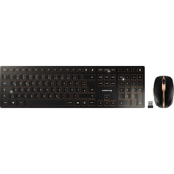 CHERRY Maus-Tastatur-Set DW9100 SLIM JD-9100DE-2 sw/bronze