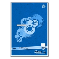 Ursus Basic Briefblock - A5, 50 Blatt, 70 g/qm, 5 mm kariert