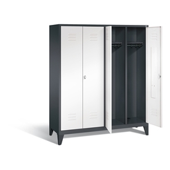 C+P Schwarz-Weiss-Spind Classic, H1850xB1590xT500mm