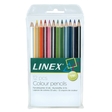 LINEX CPL12, Jumbo Farbstifte, Set mit 12 Farben, Ergonomische Dreiecksform