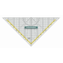 LINEX 2632, Geometriedreieck 320 mm x 230 mm, abnehmbarer Griff, Tuschnoppen, 32 cm