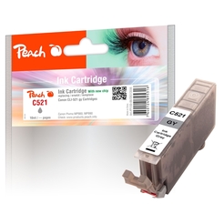 Peach XL-Tintenpatrone grau kompatibel zu Canon CLI-521gy, 2937B001