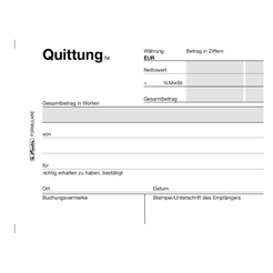 Herlitz Buchhaltungs-, Kassenformular Quittungsblock 403