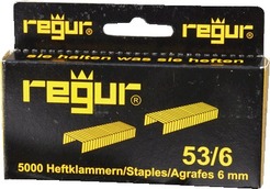 regur Heftklammern für Handtacker 45/R 53/6, silber, Heftklammern, Inh. 5000