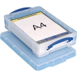 Really Useful Box® Aufbewahrungsbox 4 Liter/ 4C, B255xH85xT395 mm, transparent