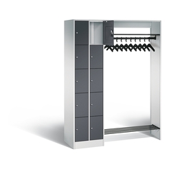 C+P Offene Garderobe Serie 8070, H1950xB1410xT480mm