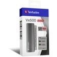 Verbatim® Festplatte Vx500 SSD, USB 3.1, extern, 120 GB, 92 x 29 x 9 mm, 29 g