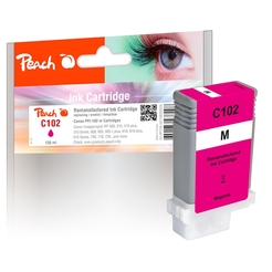 Peach XL-Tintenpatrone magenta kompatibel zu Canon PFI-102M