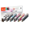 Peach Spar Pack mit grau Tintenpatronen XL-Ergiebigkeit, kompatibel zu Canon PGI-570XL, CLI-571XL