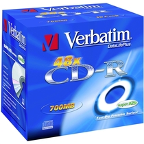 Verbatim CD-R Rohling 80min/43325 52x Inh. 10 Stk