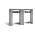 C+P Offene Garderobe Serie 8070, H1950xB2840xT480mm