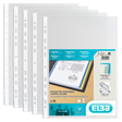 ELBA Prospekthüllen A4, farbiger Rand, PP 90 µ, glasklar, blendfrei, dokumentenecht, oben offen