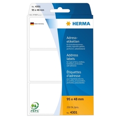 HERMA Adress-Etiketten, endlos leporello gefalzt