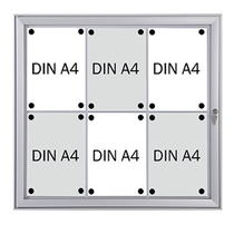 Franken Schaukasten Security - Feuerfest für 6x A4