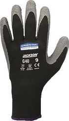 JACKSON SAFETY Latexbeschichtete Handschuhe G40/97273 XL grau schwarz Inh.12Paar