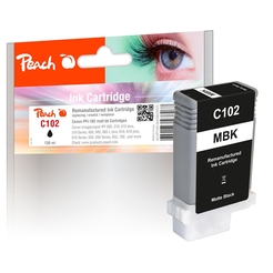 Peach XL-Tintenpatrone matte schwarz  kompatibel zu Canon PFI-102MBK