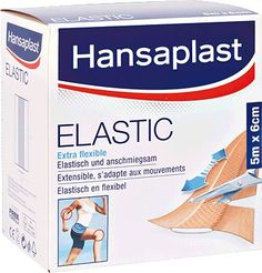 Hansaplast Pflaster Elastic/1009242; 5 m x 6 cm