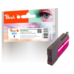 Peach Tintenpatrone magenta kompatibel zu HP No. 951, CN051AE