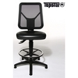 TOPSTAR® Arbeitsstuhl TEC 80 Counter, höhenverstellbar, höhenverstellbar, Gestell mit 5 Gleitern, schwarz