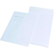 MAILmedia Faltentaschen Business/83450, weiß, DIN C4 , mF, 120g/qm, Inh. 100