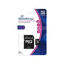 MediaRange Speicherkarte Micro SDHC/MR957 8GB Geschwindigkeit Klasse 10 schwarz