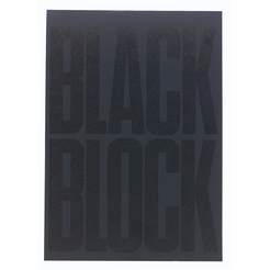 Black Block 70 Blatt mit gelbem Papier, kariert, DIN A4 21x29,7cm