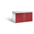 C+P Flachablageschrank Serie 7100_7200, H760xB1350xT960mm