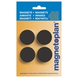 2 x Magnet Discofix Magnum, auf Blisterkarte, Farbe schwarz