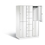 C+P Kombi-Schließfachschrank Resisto, H1950xB1148xT640mm