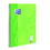 Oxford Touch Collegeblock, linert, A4+, grasgrün, 80 Bl. 90g / m² Optik Paper