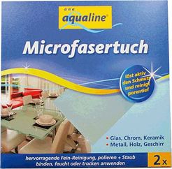 aqualine® Microfasertuch, Vlies 2er/9006-02075 37x38cm 55%Polyester,45% Polyamid