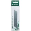 LINEX, Ersatzklingen für Cuttermesser, Art. 100552566, 10 Stück in Blisterverpackung 