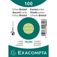 EXACOMPTA Karteikarte, liniert, A7, Karton, 205 g/m², grün (100 Stück)