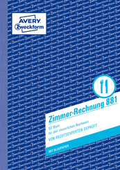 Avery Zweckform Zimmer-Rechnung