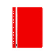 ELBA Schnellhefter A4 mit 11-fach Lochung, aus PP, für ca. 225 DIN A4-Blätter, rot