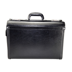 MONOLITH 2000002271 - Pilotenkoffer mit Laptopfach, Schwarz 46x33x20 cm