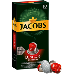 JACOBS Kaffeekapsel Lungo 6 Classico 4057022 10 St./Pack.