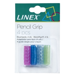 LINEX bunte Schreiblernhilfe, aus thermoplastischem Elastomer, PVC-frei