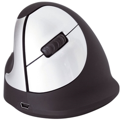 R-Go Tools Ergonomische Vertikale Maus - Linkshänder, M, ohne Kabel
