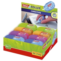 tesa® Mini Roller Correction ecoLogo® bunt