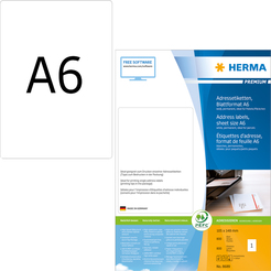 HERMA PREMIUM A6 Etiketten 800 Blatt / Packung