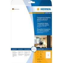HERMA SPECIAL A4 Schilder strapazierfähig Folie transparent glasklar