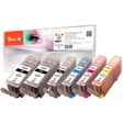 Peach Spar Pack Plus Tintenpatronen, XL-Ergiebigkeit, kompatibel zu Canon CLI-521, 2xPGI-520