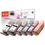 Peach Spar Pack Plus Tintenpatronen, XL-Ergiebigkeit, kompatibel zu Canon CLI-521, 2xPGI-520