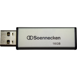 Soennecken USB-Stick 71613 2.0 16GB schwarz/silber