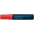 Permanentmarker - Schreibfarbe rot, Strichbreite B (breit)