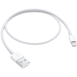 APPLE Anschlusskabel, USB A/Lightning - Stecker/Stecker, Länge: 0,5 m, weiß