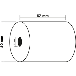 Thermorolle 1-lagig 55g/m2 57x28mx12