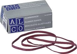 ALCO Gummibänder im Karton/752, rot, 150x4, Inh. 50g