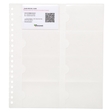 EXACOMPTA 85234E - Nachfüllpackung mit 10 Visitenkartenhüllen für Visitenkartenbuch Exacard, Exactive®, 25,5x23 cm, Kristall